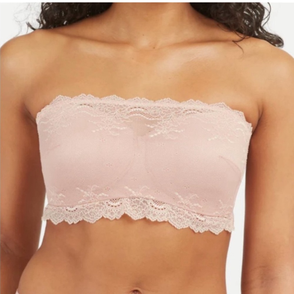 SPANX Undie-tectable Better Bandeau size medium Vintage Rose NWOT